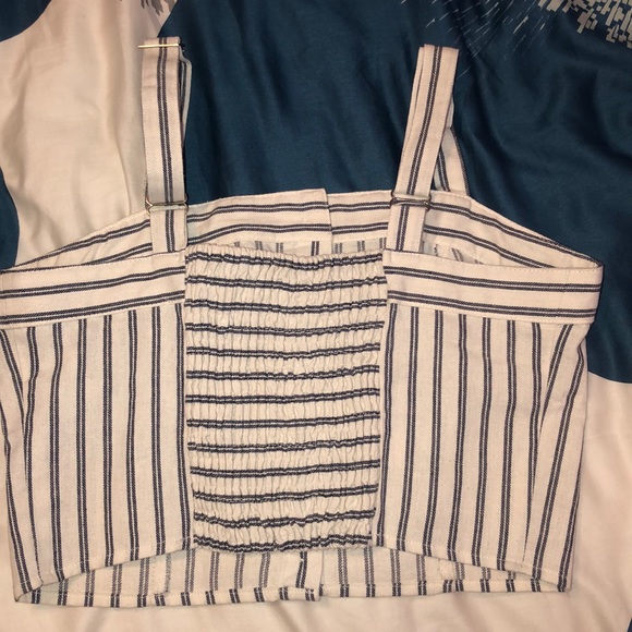 Blue and white tank top from tillys. - Picture 2 of 3